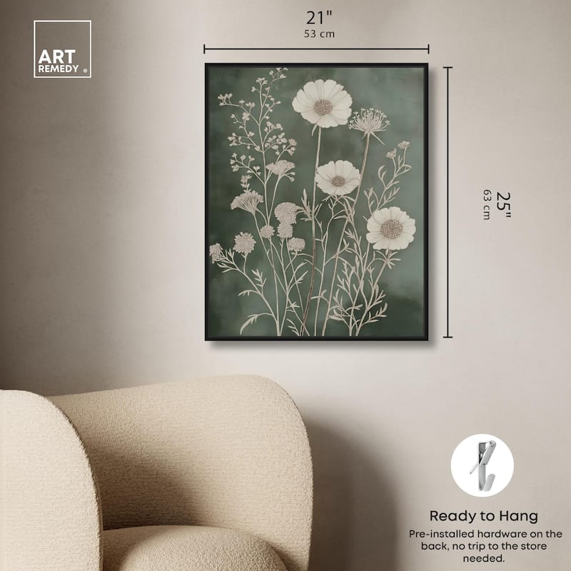 Airy Green Garden Canvas by Art Remedy