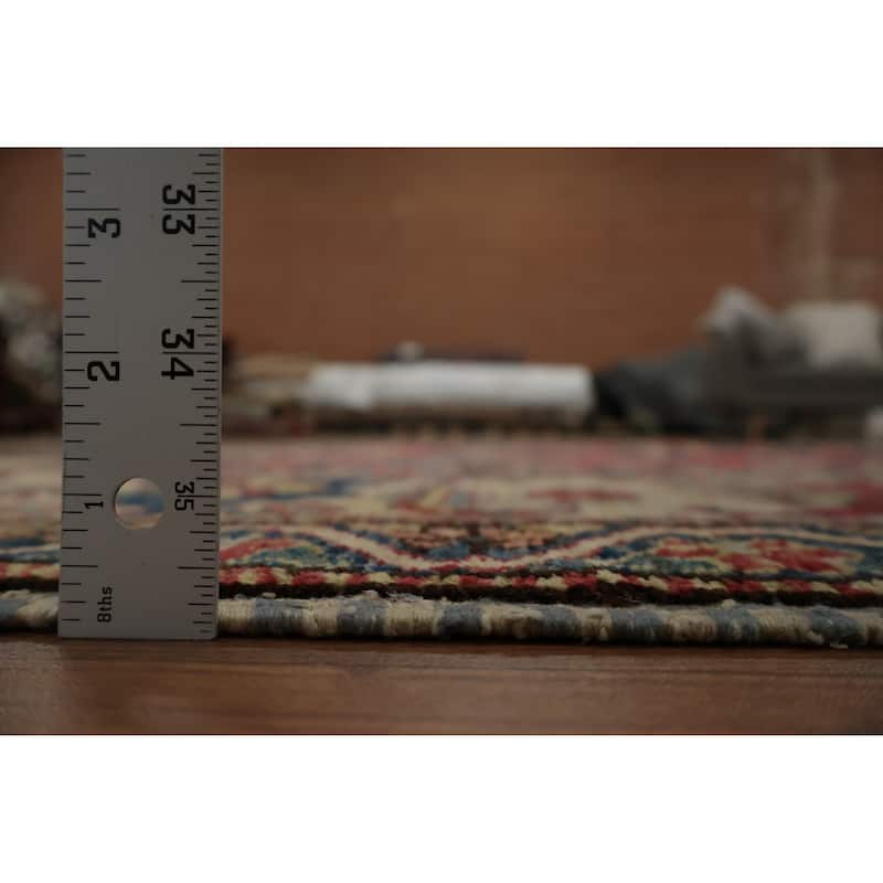 Hand Knotted Oriental 100% Wool Carpet Traditional Floral Red Kazak Area Rug - 10' 11'' X 7' 6''