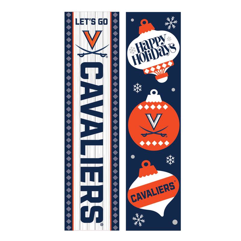 47" Double Sided Seasonal Porch Leaner, University of Virginia - 47" x 11.25"