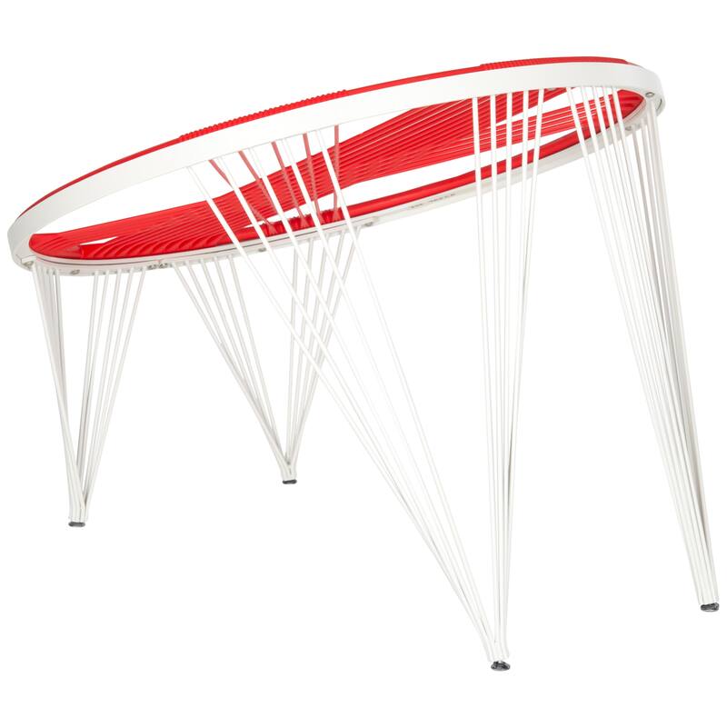 SAFAVIEH Mara Launchpad All White Chair - 36"x36"x28" - 36Wx36Dx28H - Red