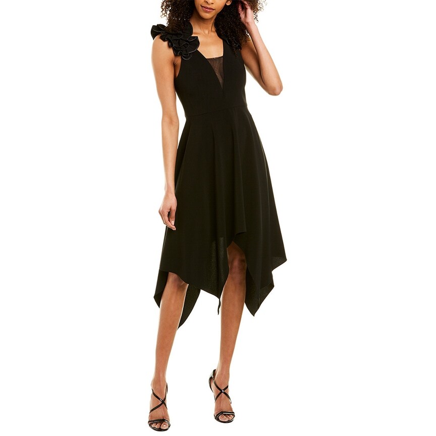 halston heritage midi dress