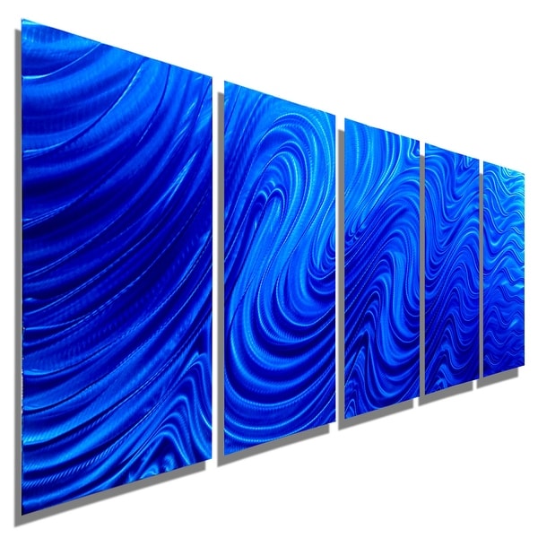 Shop Statements2000 Extra Large Blue Modern Abstract Metal Wall Art