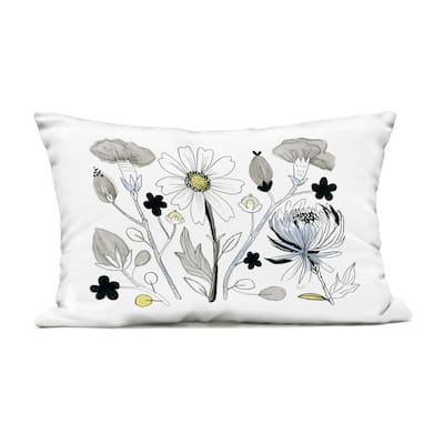 Stupell Simple Drawn Nature Sprigs Printed Outdoor Throw Pillow Design by Ashley Davis