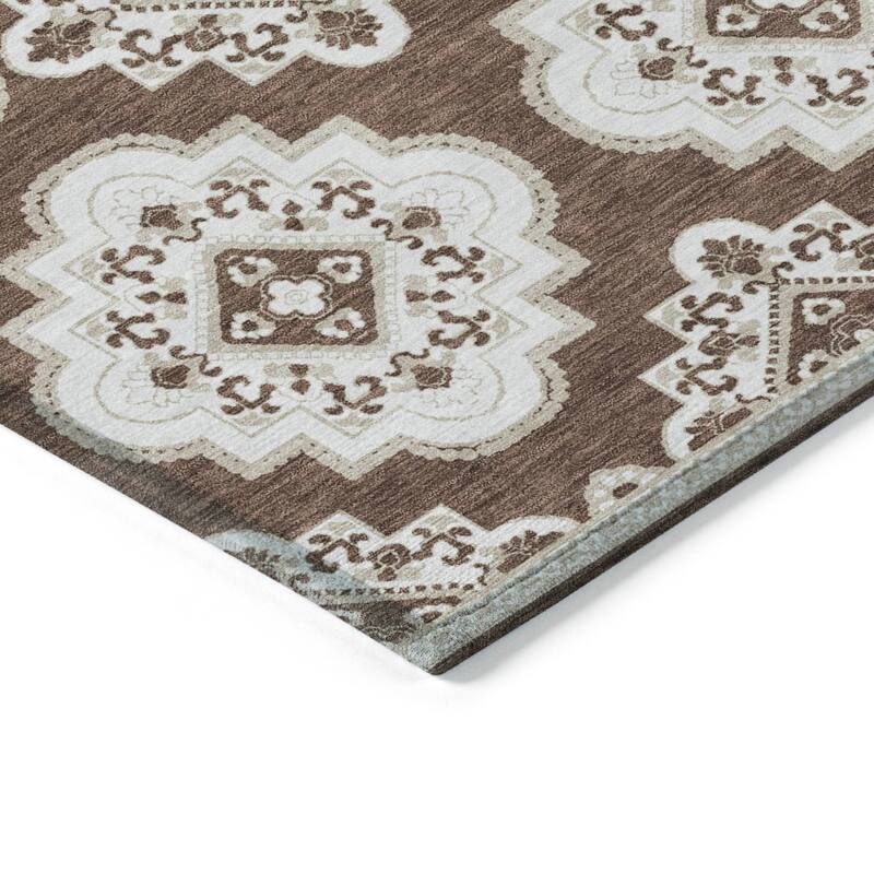Machine Washable Indoor/ Outdoor Chantille Moroccan Boho Rug