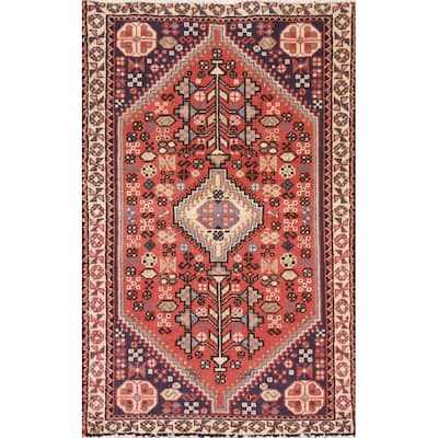 Abadeh Persian Vintage Area Rug Hand-knotted Wool Carpet - 1'10"x 3'5"