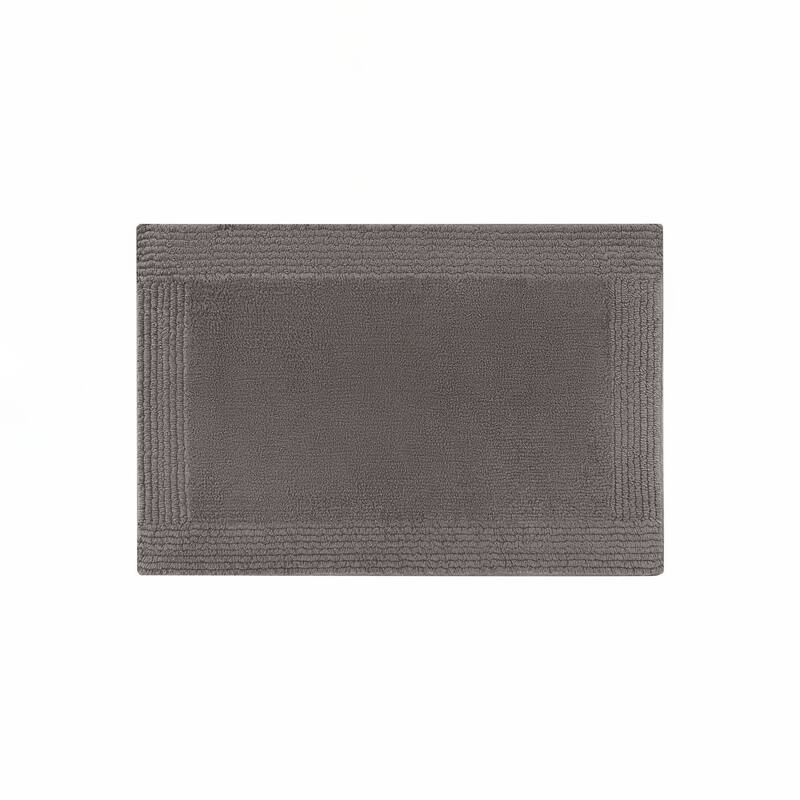 1 PCS 24x44"Tufted 3000 GSM Reversible Bath Rug Charcoal - 4' x 2'
