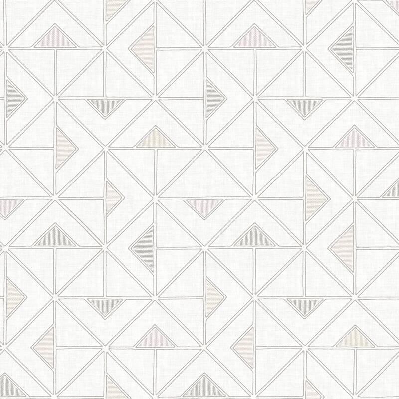 A-Street Prints Jekyl Neutral Triangles Wallpaper