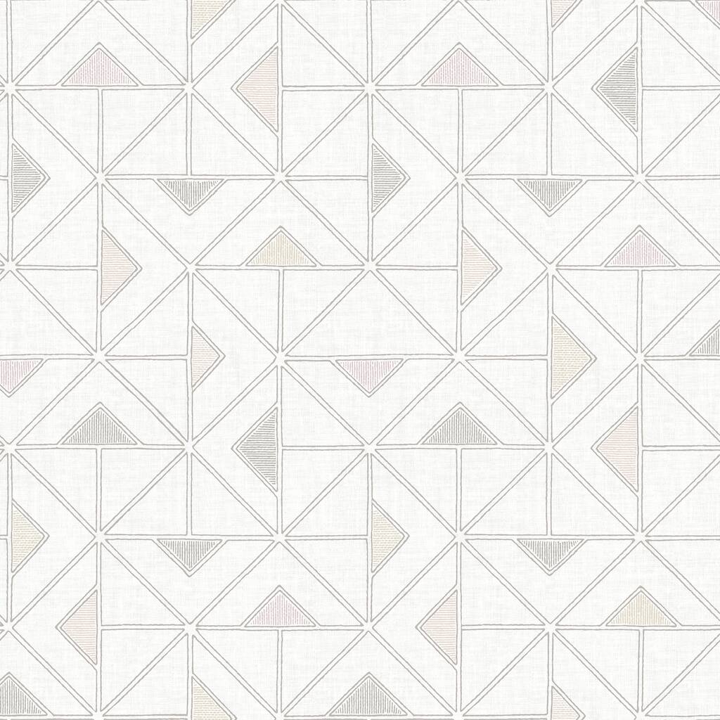 A-Street Prints Jekyl Neutral Triangles Wallpaper