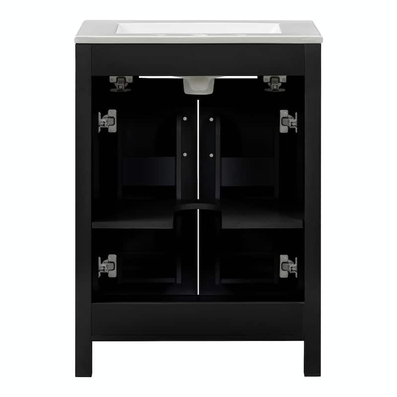 24" Bathroom Vanity Combo with Ceramic Sink