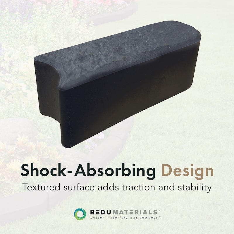 Garden Central 12 Pack 12 "x 4" Stomp Edge Slate Lightweight Garden Borders - 1.32