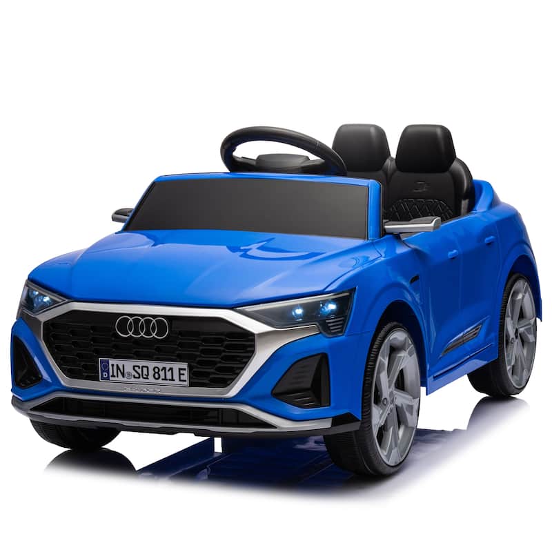 12V Kids Ride On Electric Car W/Parents Remote Control,Licensed Audi Sq8 For Kids,Volume Control,For Kids Aged 3-6.