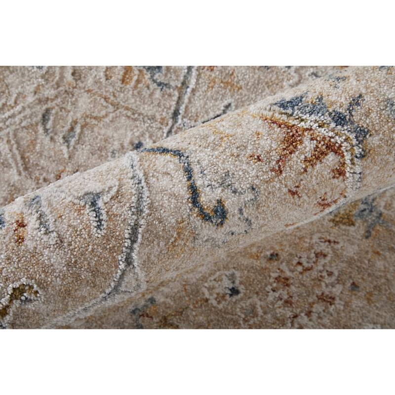 Grand Bazaar Hyannis Machine Made Distressed Transitional Area Rug