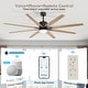 preview thumbnail 96 of 128, Sofucor 52/66/72/76/84Inch Large Ceiling Fan with Dimmable LED Light ,Remote&APP Control,8 Blades for Large Living Room,Porch