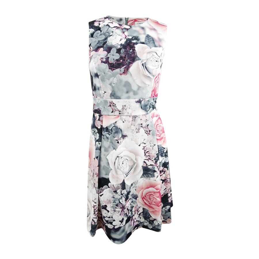 calvin klein fit and flare dress plus size