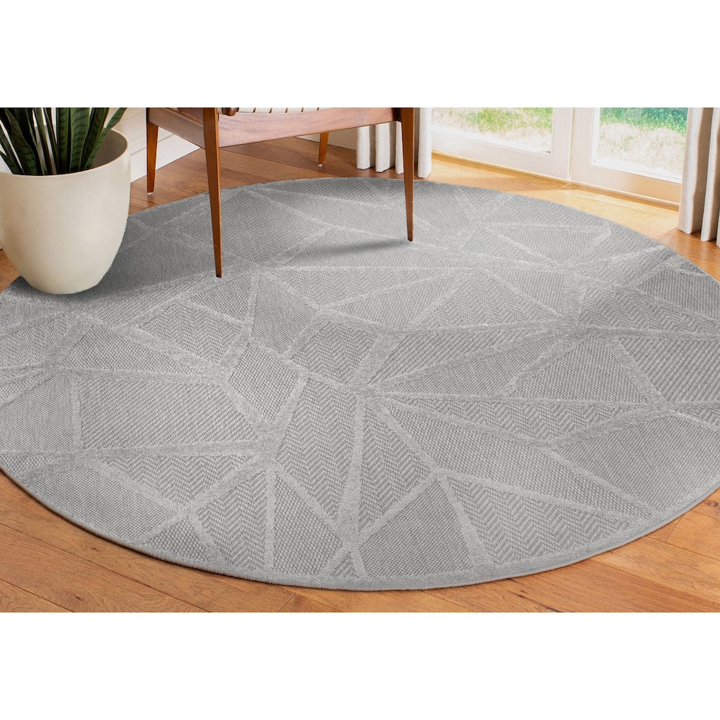 Leick Home 595587 Vennor Geometric Indoor Outdoor Area Rug Runner 2'x8'