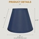 preview thumbnail 4 of 88, Hardback Faux Silk Conical Lamp Shade, 5 inch Top, 9 inch Bottom, 7 inch Slant