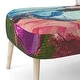 preview thumbnail 13 of 15, Designart "Colorful Pink Purple Flowers" Upholstered Traditional Accent Chair and Arm Chair