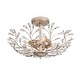 preview thumbnail 28 of 28, Flavia 4-light Crystal Beaded 9-Branch Semi-Flush Mount - 18 inches in diameter x 12 inches H