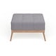 preview thumbnail 6 of 28, Carson Carrington Lund Mid-century Tufted Fabric Square Ottoman Table