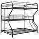preview thumbnail 1 of 4, Garner Gunmetal Metal Frame Triple Bunk Bed with Ladder
