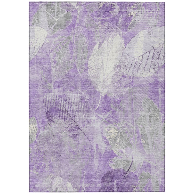 HomeRoots Floral Transitional Rectangle Outdoor Rug