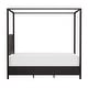 preview thumbnail 9 of 25, Hillsdale Furniture Melanie Wood and Metal Canopy Bed, Oiled Bronze