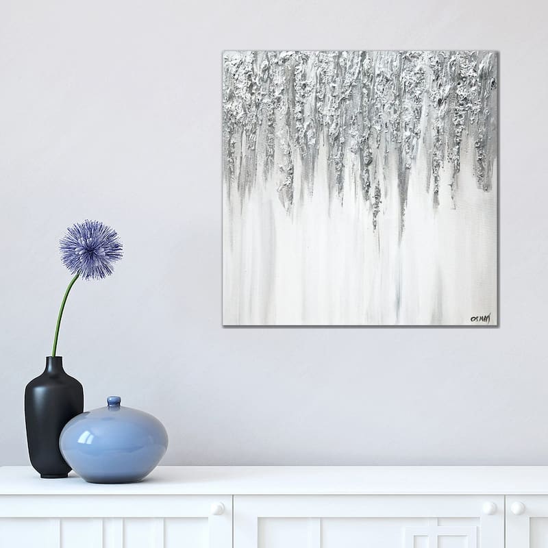 iCanvas "Silver Drops Of Jupiter" by Osnat Tzadok Canvas Print - 18x18x1.5
