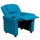 preview thumbnail 114 of 189, Contemporary Kids Recliner with Cup Holder and Headrest - 24"W x 21.5" - 36.5"D x 27"H