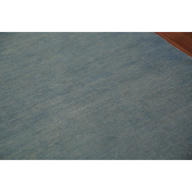 Modern Gabbeh Oriental Area Rug Handmade Tribal Wool Carpet - 4'10" x 6'4"