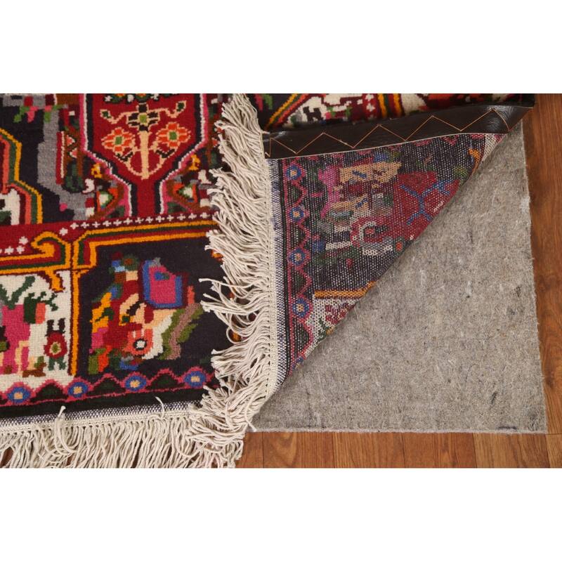 Hand Knotted Oriental 100% Wool Carpet Traditional Medallion Red Bakhtiari Area Rug - 4' 7'' X 3' 5''