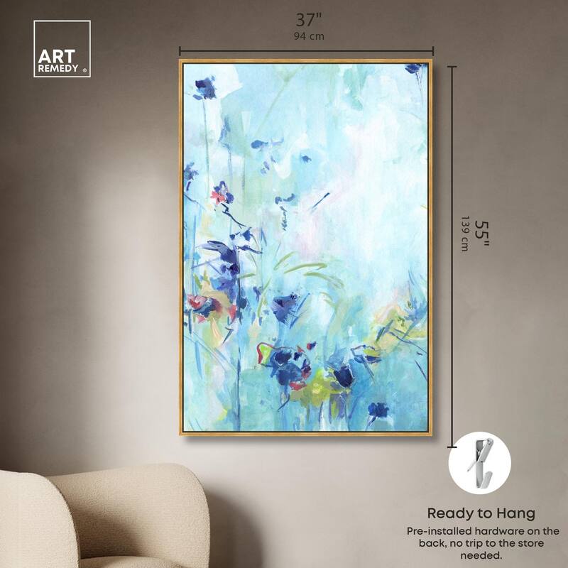 Heavenly Blue I Canvas by Art Remedy