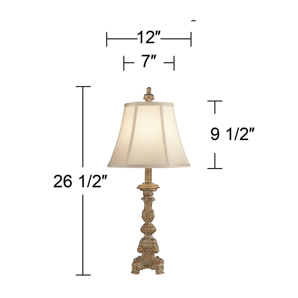 Candlestick lamps set of 2 sale