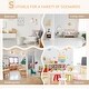 preview thumbnail 3 of 8, Wooden Kids Table and Chair Set Ideal for Arts, Meals, Homework, Cute Toddler Activity Table for Age 3 Years+