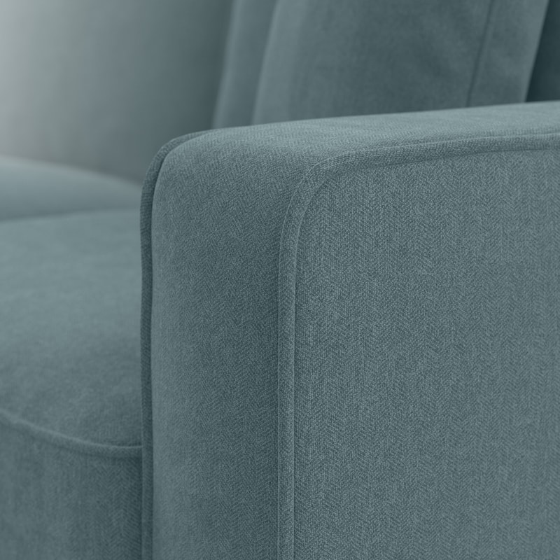 Bush Furniture Stockton Living Room Accent Chair with Ottoman Set