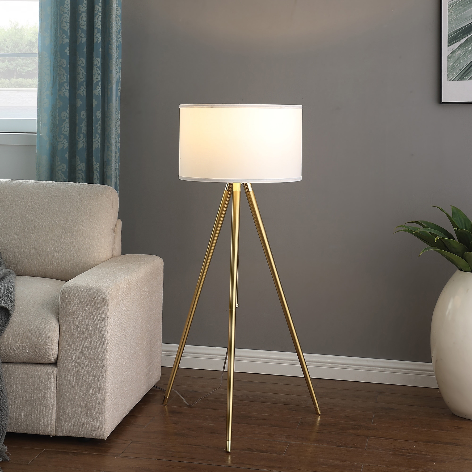 Modern floor lamp gold on sale