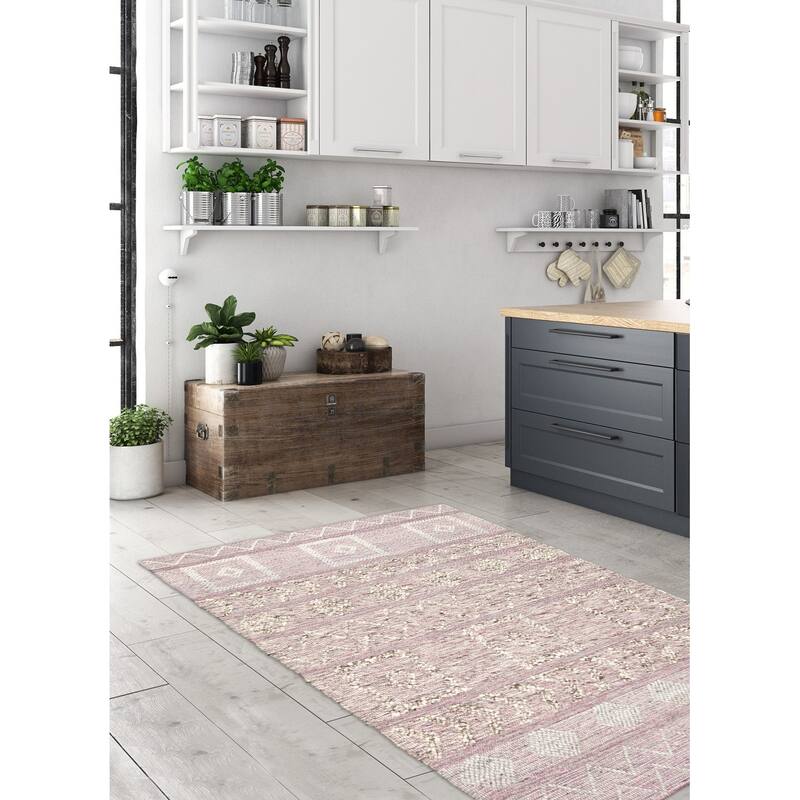 ECARPETGALLERY Braid weave Sienna Grey Wool Rug - 6'1 x 9'4