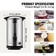 preview thumbnail 12 of 14, VEVOR Commercial Coffee Urn 50-110 Cup Stainless Steel Coffee Dispenser Fast Brew