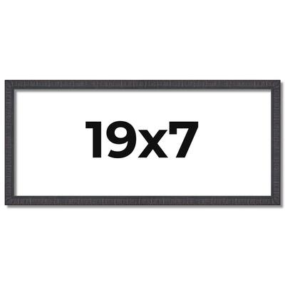 19x7 Frame Brown Solid Wood Picture Frame - Complete Modern Photo