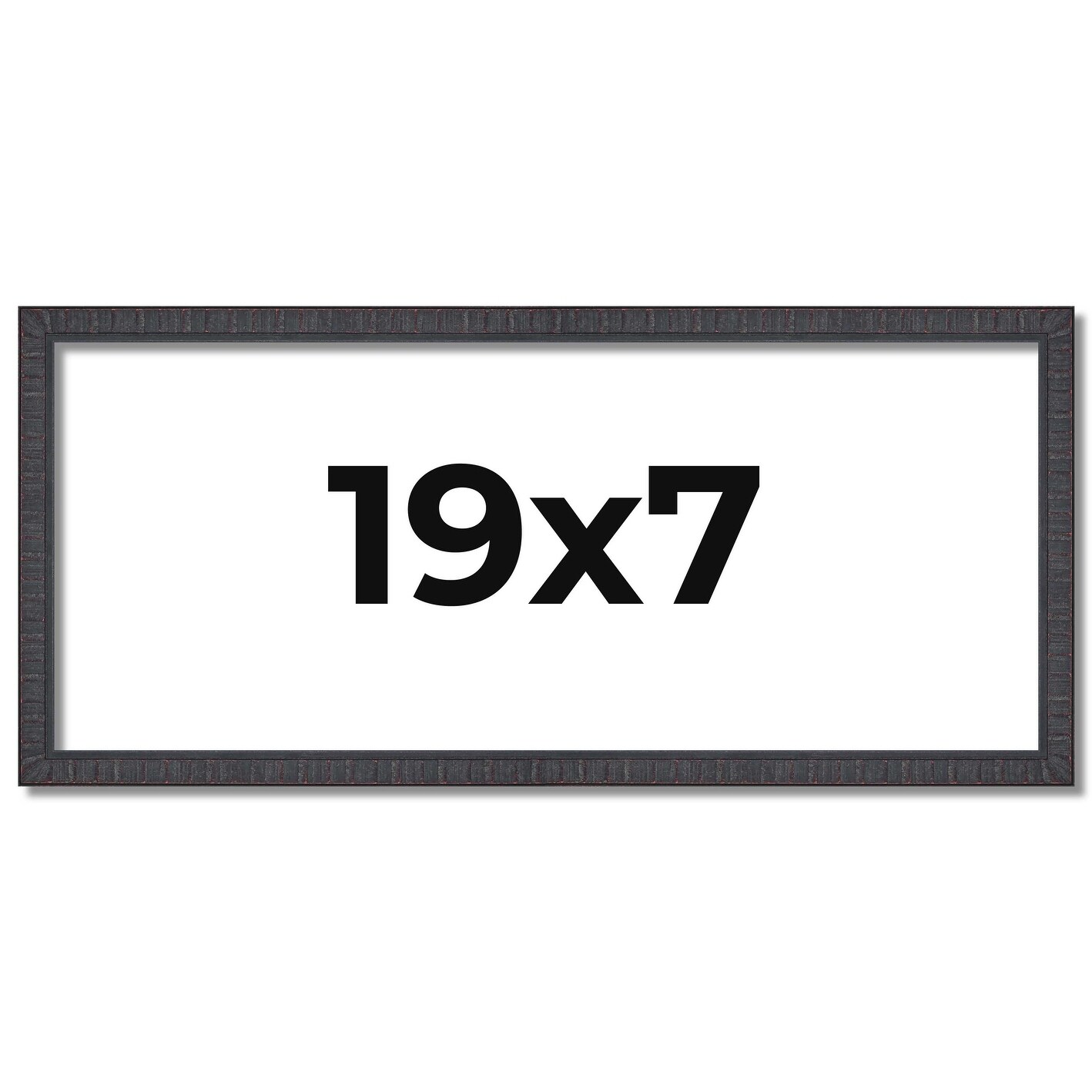 19x7 Frame Brown Solid Wood Picture Frame - Complete Modern Photo