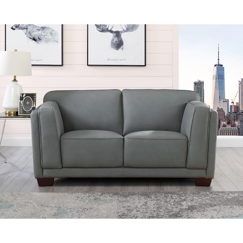 Hydeline Marshall Top Grain Leather Sofa and Loveseat Set - Sofa, Loveseat