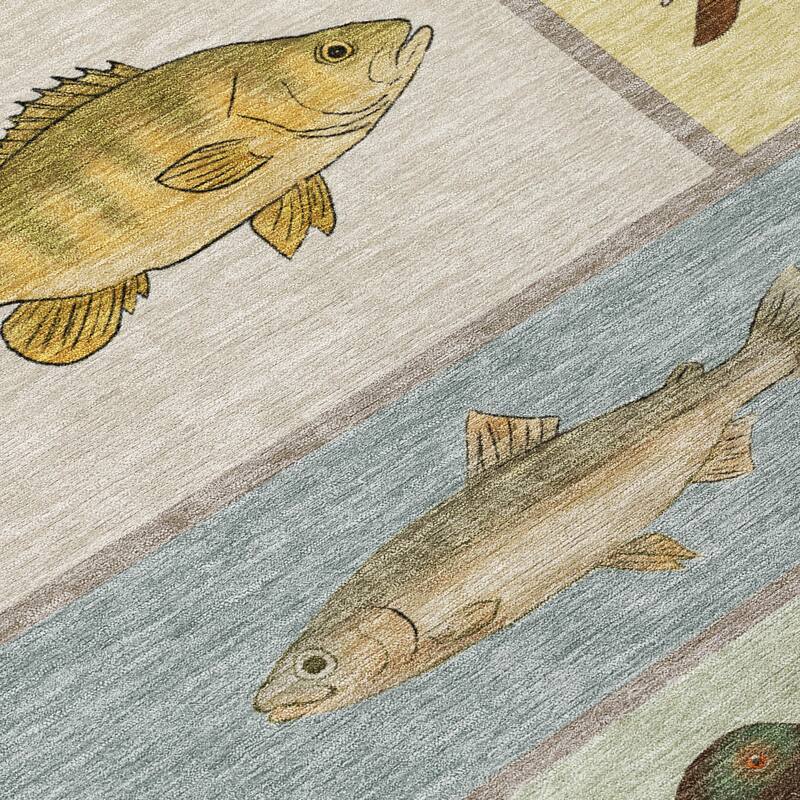 Machine Washable Indoor/ Outdoor Cabin Lodge Chantille Rug