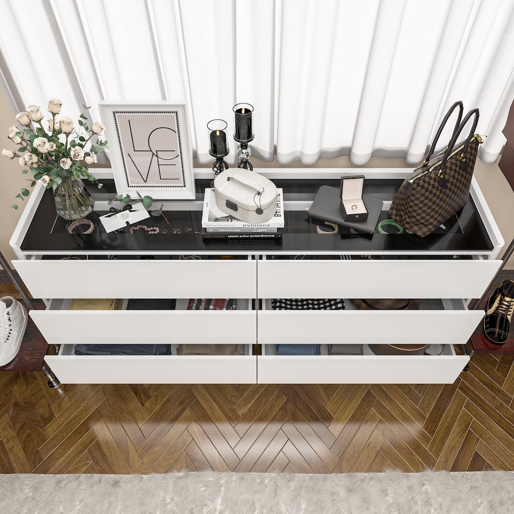 dresser with jewelry drawer Homelegance Bijou Champagne Dresser