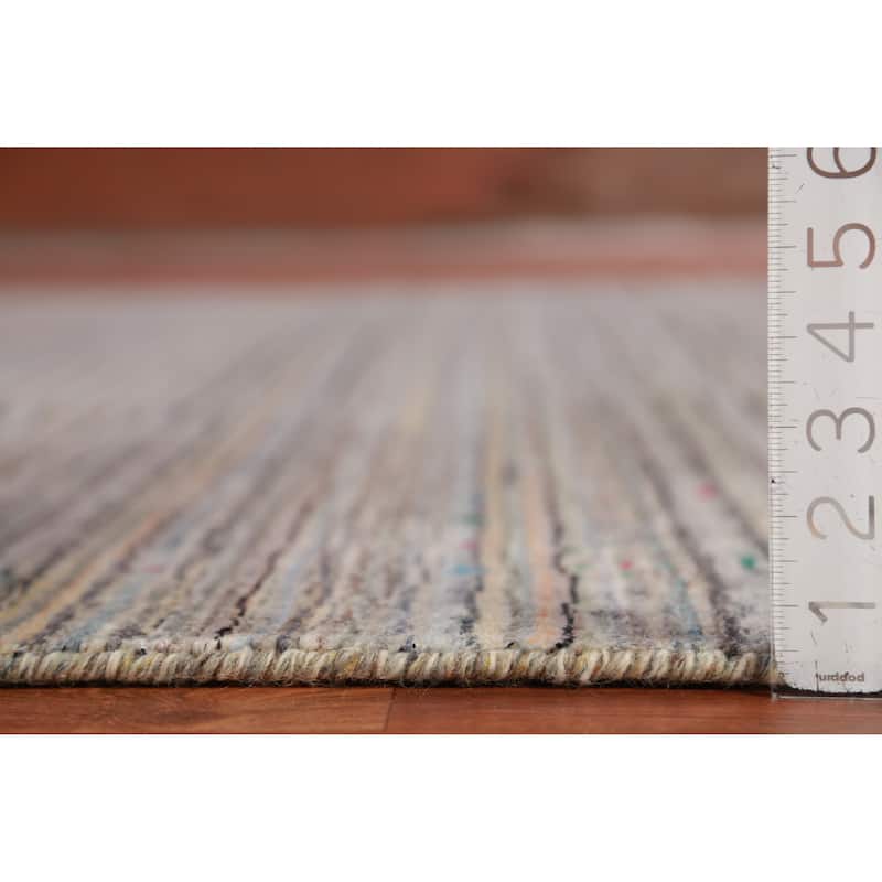 Hand Knotted Oriental 100% Wool Carpet Tribal Tribal Multi-Colored Gabbeh Area Rug - 11' 6'' X 9' 0''