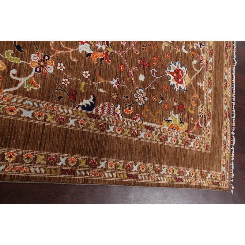 Vegetable Dye Traditional Oriental Ziegler Wool Area Rug Hand-knotted - 6'9" x 9'4"