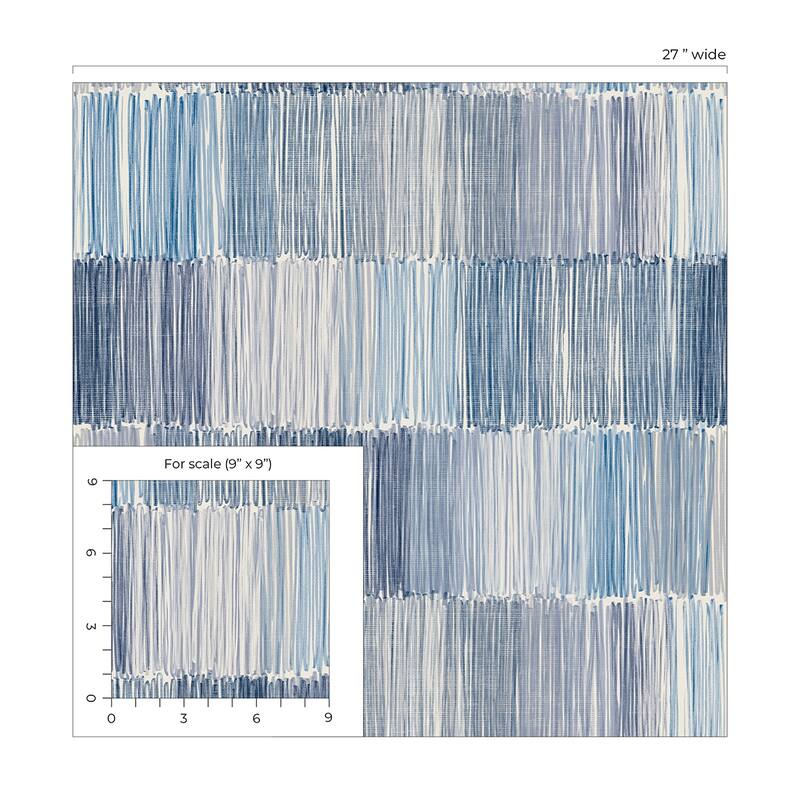 Lillian August Arielle Abstract Stripe Embossed Vinyl Unpasted Wallpaper