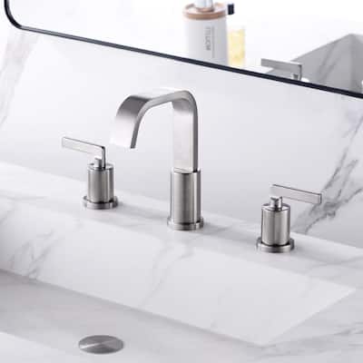 Luxier WSP04-T Widespread Bathroom Faucet with Pop-Up Drain