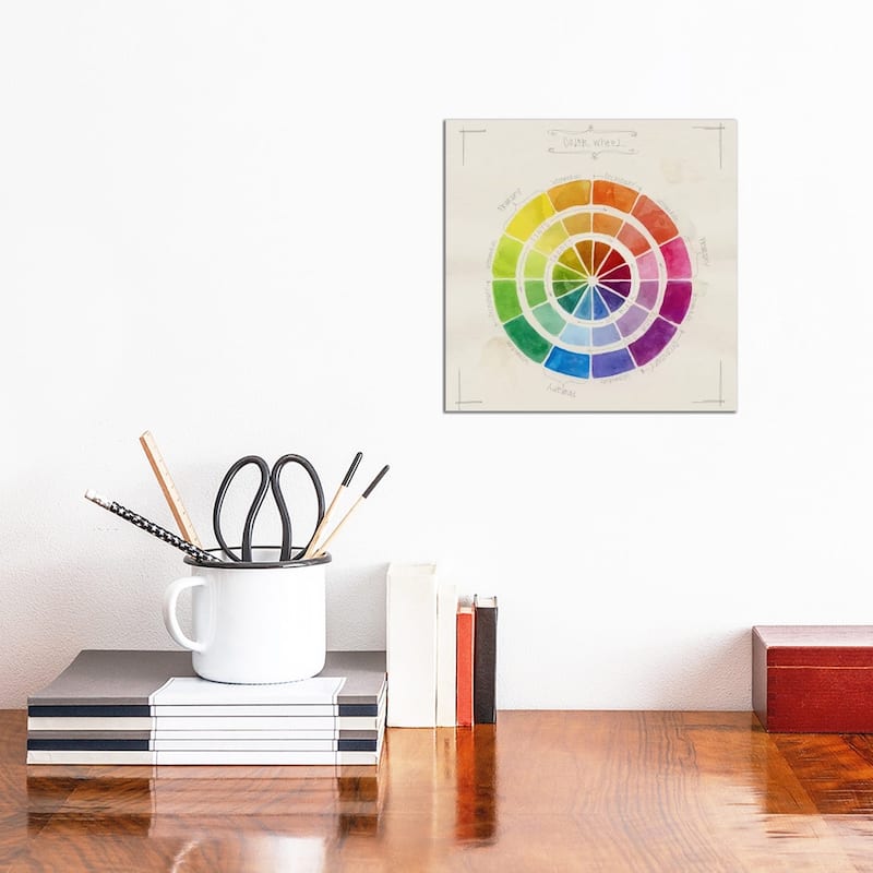 iCanvas "Color Wheel Sketch" by Stephanie Corfee Canvas Print - 12x12x0.75