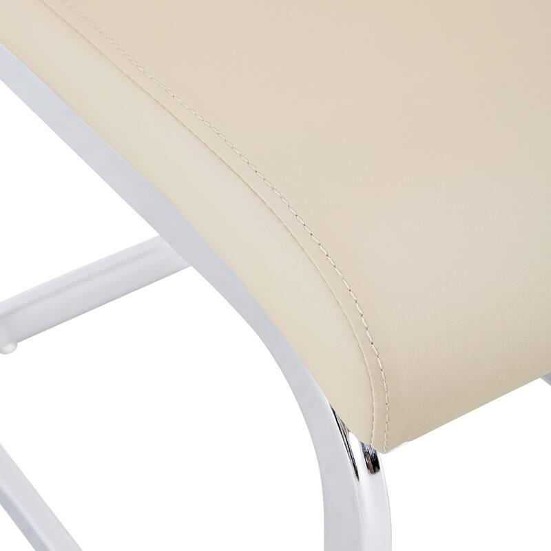 Dining Chairs,PU Faux Leather High Back Side Chair (Set of 4)