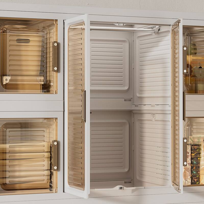 KISRAIS Portable Children's Wardrobe Closet Storage Organizer for Clothes