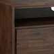 preview thumbnail 4 of 10, WYNDENHALL Mitchell SOLID ACACIA WOOD 42" Wide Modern TV Media Stand in Distressed Charcoal Brown For TVs up to 43 inches